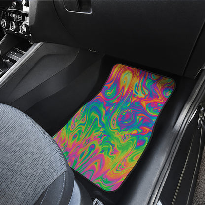 Psychedelic Surface Print Front Car Floor Mats