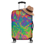 Psychedelic Surface Print Luggage Cover