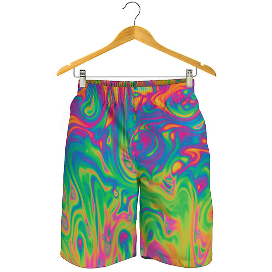 Psychedelic Surface Print Men's Shorts