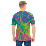 Psychedelic Surface Print Men's T-Shirt