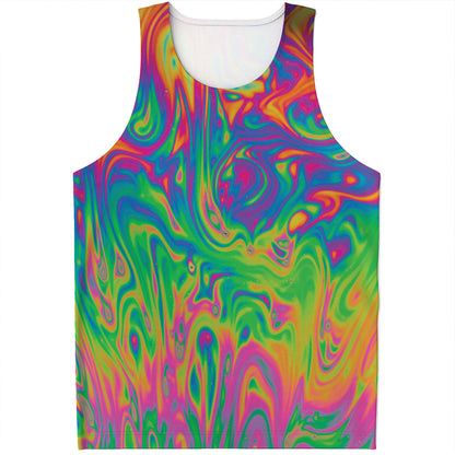Psychedelic Surface Print Men's Tank Top