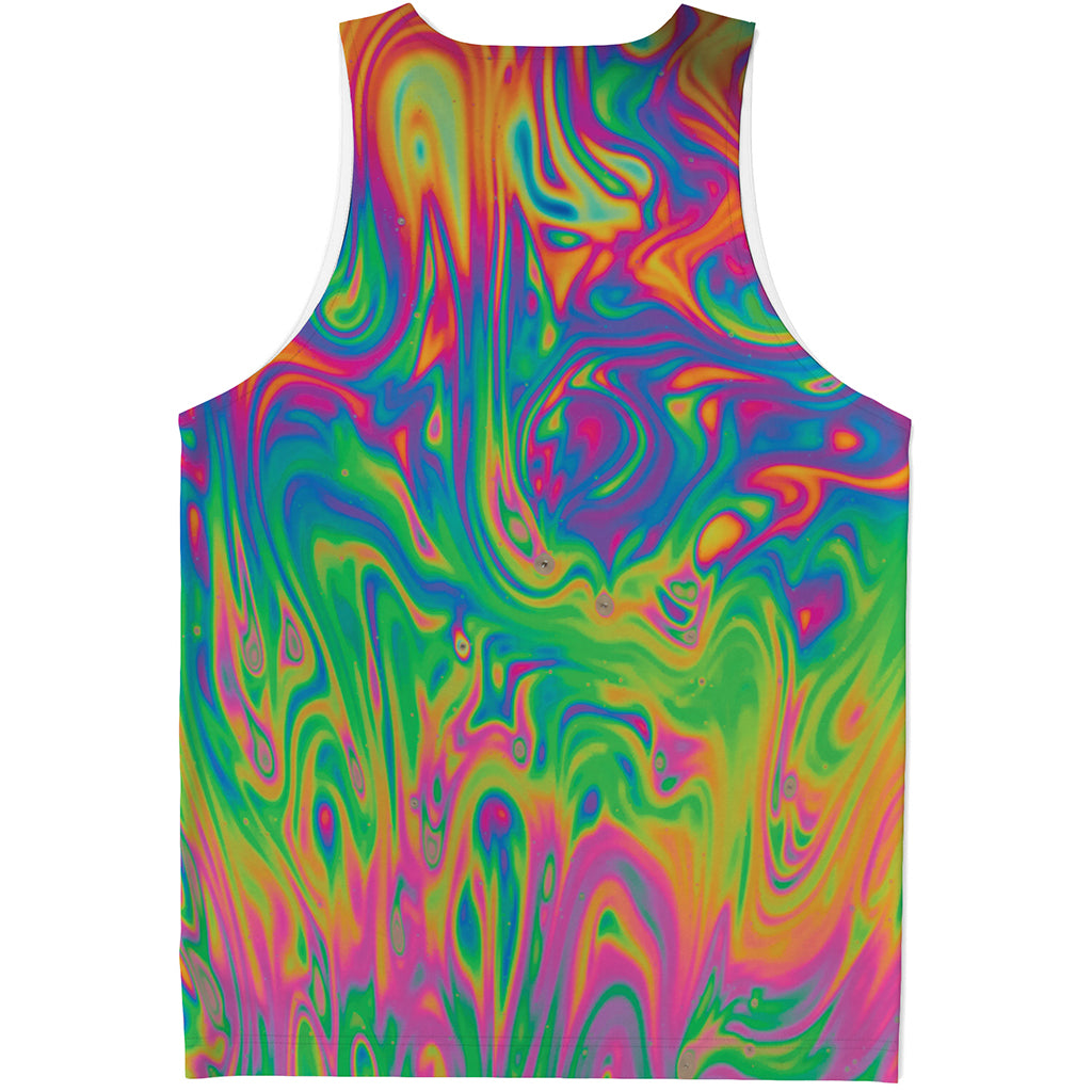 Psychedelic Surface Print Men's Tank Top