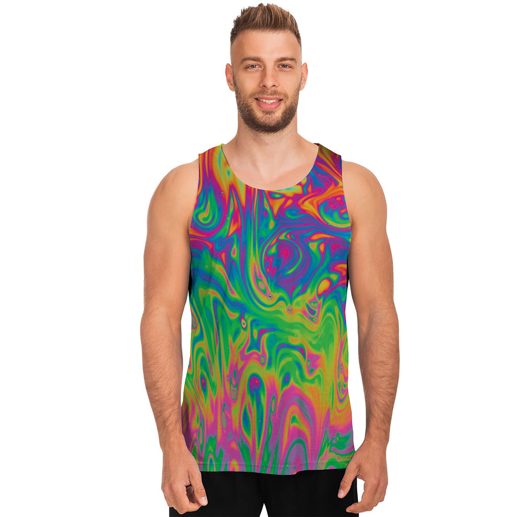 Psychedelic Surface Print Men's Tank Top