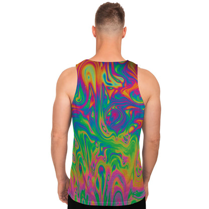 Psychedelic Surface Print Men's Tank Top