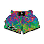 Psychedelic Surface Print Muay Thai Boxing Shorts