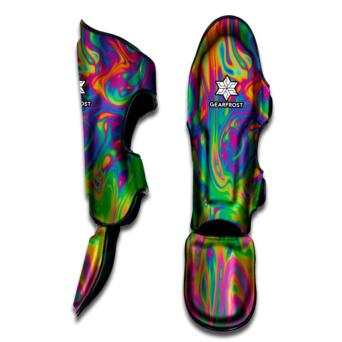Psychedelic Surface Print Muay Thai Shin Guard