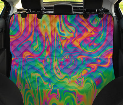 Psychedelic Surface Print Pet Car Back Seat Cover