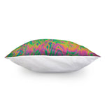 Psychedelic Surface Print Pillow Cover