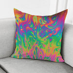 Psychedelic Surface Print Pillow Cover