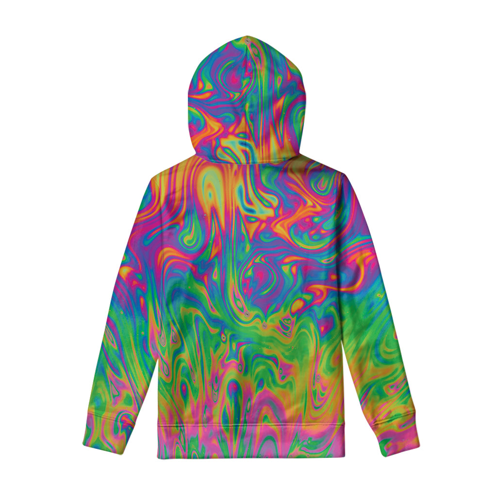 Psychedelic Surface Print Pullover Hoodie
