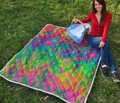 Psychedelic Surface Print Quilt
