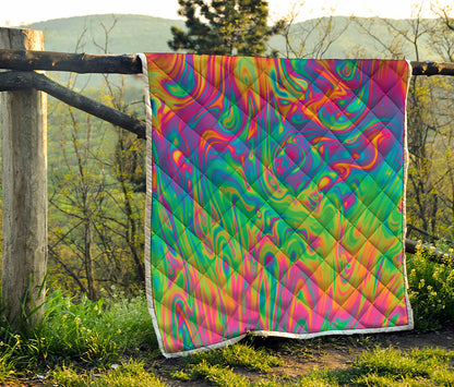 Psychedelic Surface Print Quilt