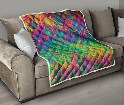 Psychedelic Surface Print Quilt
