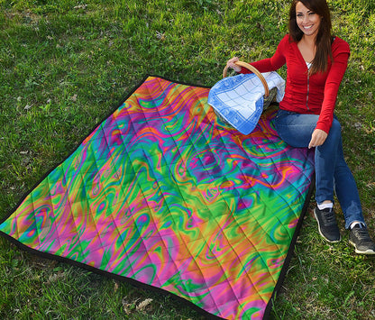 Psychedelic Surface Print Quilt