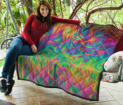 Psychedelic Surface Print Quilt