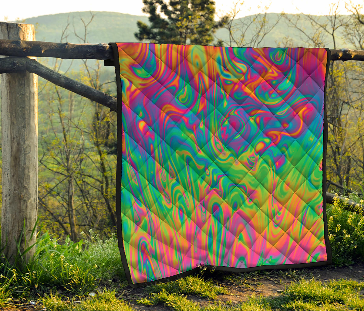 Psychedelic Surface Print Quilt