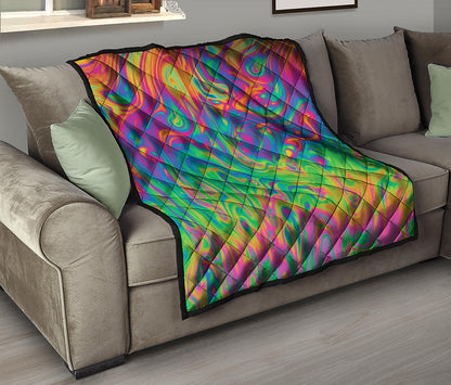 Psychedelic Surface Print Quilt