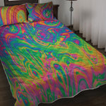 Psychedelic Surface Print Quilt Bed Set
