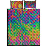 Psychedelic Surface Print Quilt Bed Set