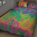 Psychedelic Surface Print Quilt Bed Set