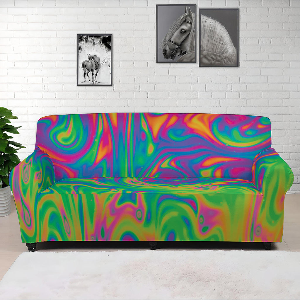 Psychedelic Surface Print Sofa Cover