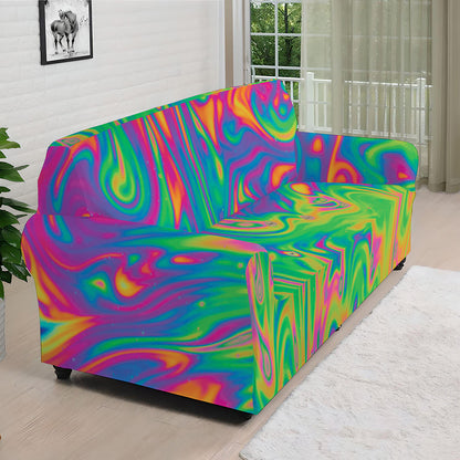 Psychedelic Surface Print Sofa Cover