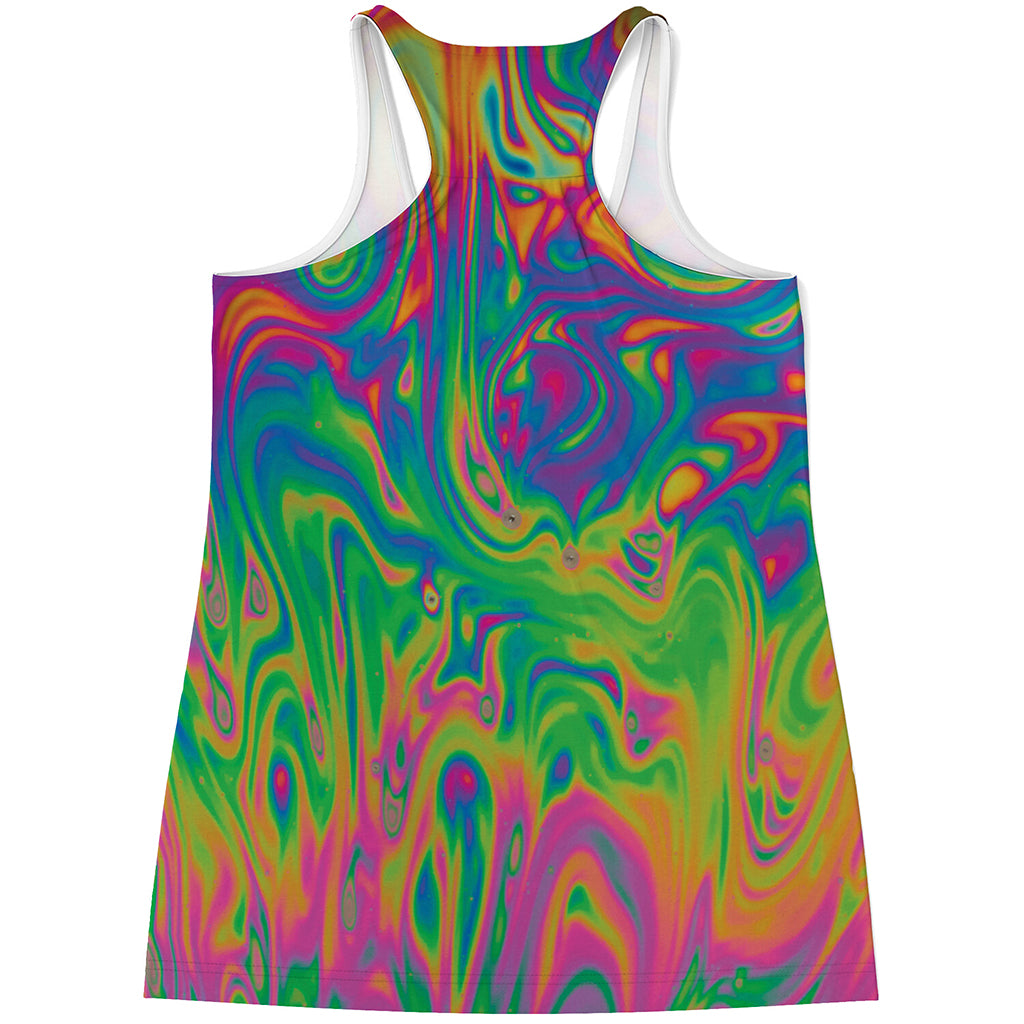 Psychedelic Surface Print Women's Racerback Tank Top