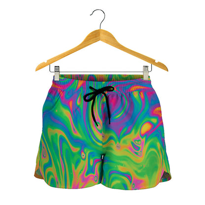 Psychedelic Surface Print Women's Shorts