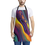 Psychedelic Trippy Fractal Print Apron
