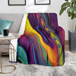 Psychedelic Trippy Fractal Print Blanket