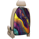 Psychedelic Trippy Fractal Print Car Seat Organizers