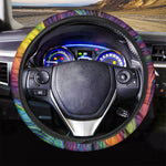 Psychedelic Trippy Fractal Print Car Steering Wheel Cover