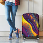 Psychedelic Trippy Fractal Print Luggage Cover