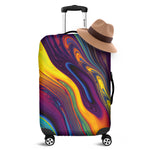Psychedelic Trippy Fractal Print Luggage Cover