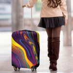 Psychedelic Trippy Fractal Print Luggage Cover