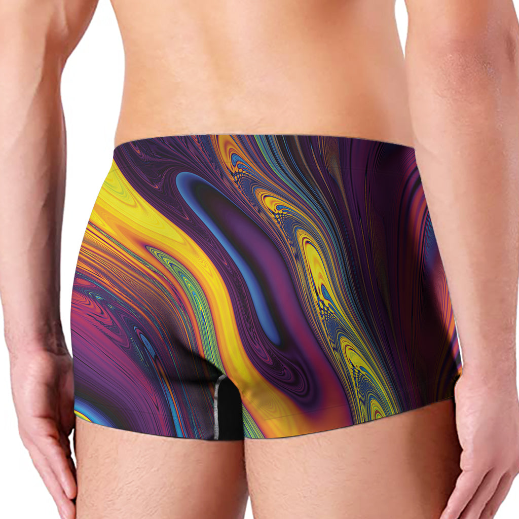 Psychedelic Trippy Fractal Print Men's Boxer Briefs