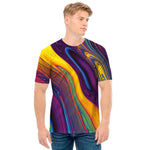Psychedelic Trippy Fractal Print Men's T-Shirt