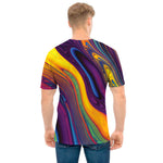 Psychedelic Trippy Fractal Print Men's T-Shirt