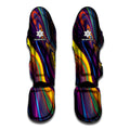 Psychedelic Trippy Fractal Print Muay Thai Shin Guards