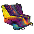 Psychedelic Trippy Fractal Print Pet Car Back Seat Cover