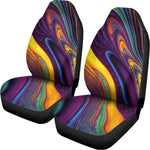 Psychedelic Trippy Fractal Print Universal Fit Car Seat Covers