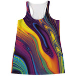 Psychedelic Trippy Fractal Print Women's Racerback Tank Top