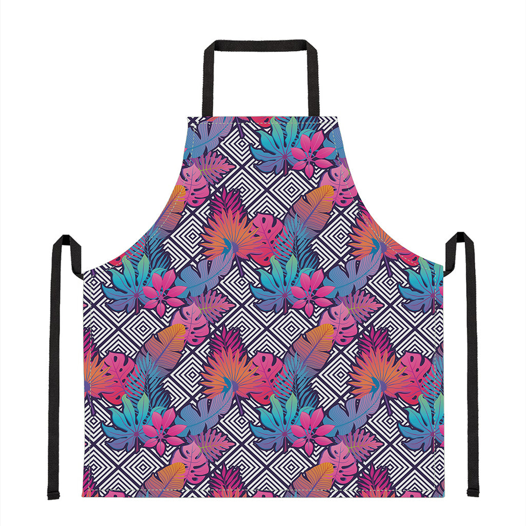 Psychedelic Tropical Aloha Pattern Print Apron