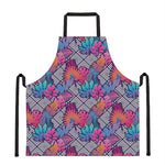 Psychedelic Tropical Aloha Pattern Print Apron