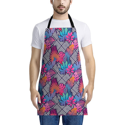 Psychedelic Tropical Aloha Pattern Print Apron