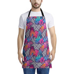 Psychedelic Tropical Aloha Pattern Print Apron