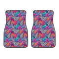 Psychedelic Tropical Aloha Pattern Print Front Car Floor Mats