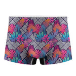 Psychedelic Tropical Aloha Pattern Print Men's Boxer Briefs