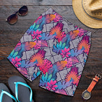 Psychedelic Tropical Aloha Pattern Print Men's Shorts