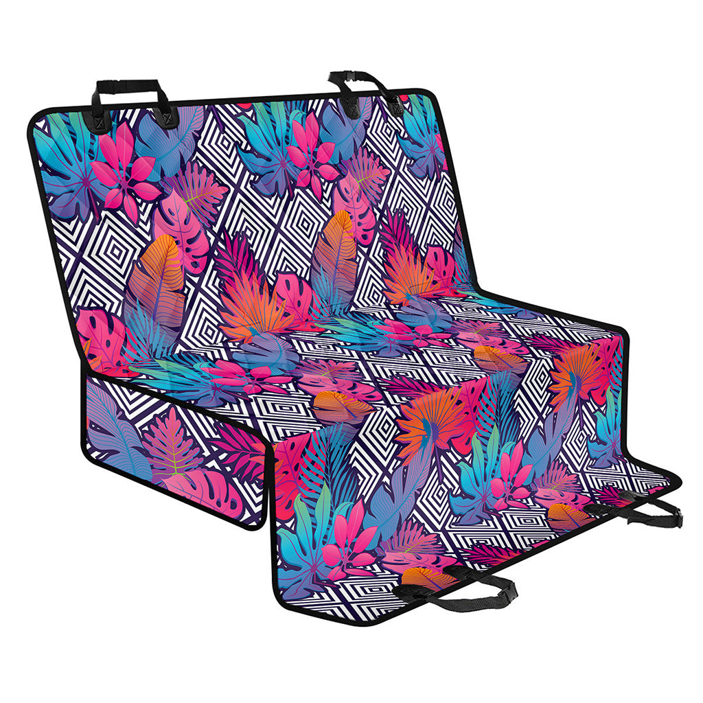 Psychedelic Tropical Aloha Pattern Print Pet Car Back Seat Cover